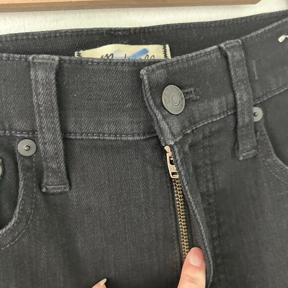 Madewell Women's The Perfect Vintage Wide Leg Black Denim Jeans 25 New - Picture 4 of 8